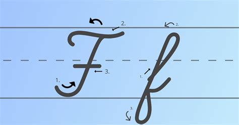 how do you spell f in cursive