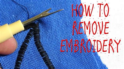 How to Remove Embroidery Patch: A Stitch in Time Saves Nine, But What If Time Runs Out?